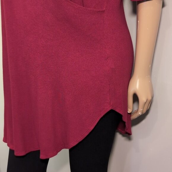 3/$20 Crave Fame By Almost Famous Wrap Top Short Sleeve Cut Out Vneck Ribbed - Picture 5 of 11